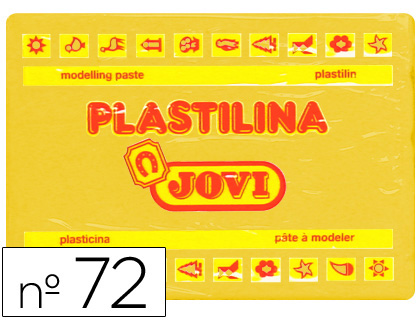 Barra 350g. plastilina Jovi 72 amarillo oscuro